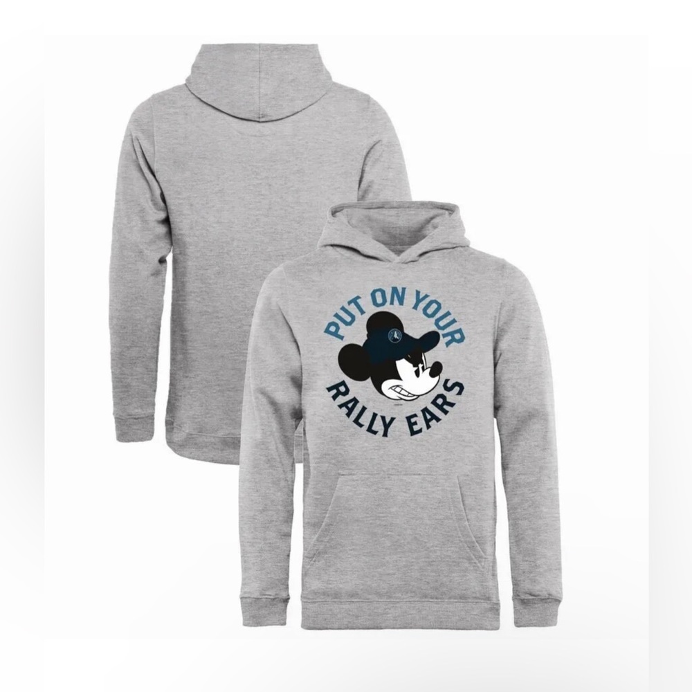 NEW Disney Fanatics Baseball Minnesota Timberwolves Mickey MLB Pullover Hoodie L - Picture 1 of 11